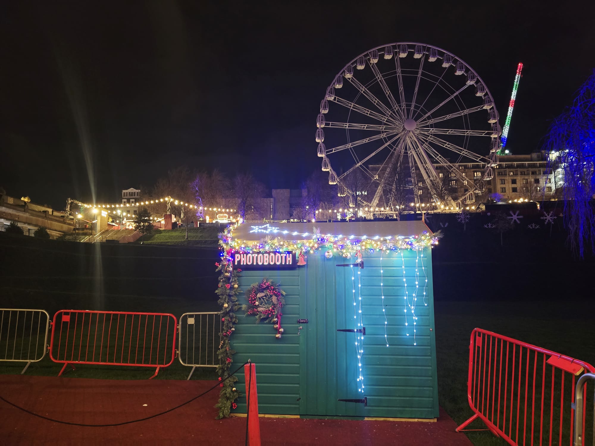 Edinburgh Christmas Market photobooth